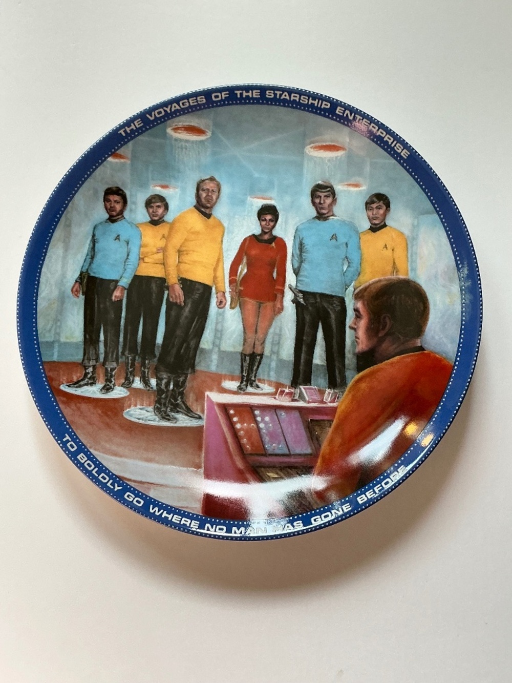 Star Trek Collector Plate Beam Us Down Scotty Susie Morton Ernst 1985 Limited